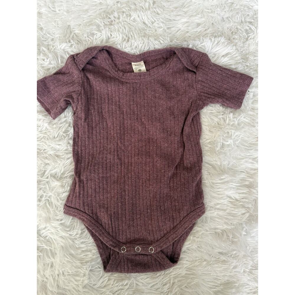 Kate Quinn Girls 12/18 Mo. Raspberry Ribbed Bodysuit. Cute, Great Quality